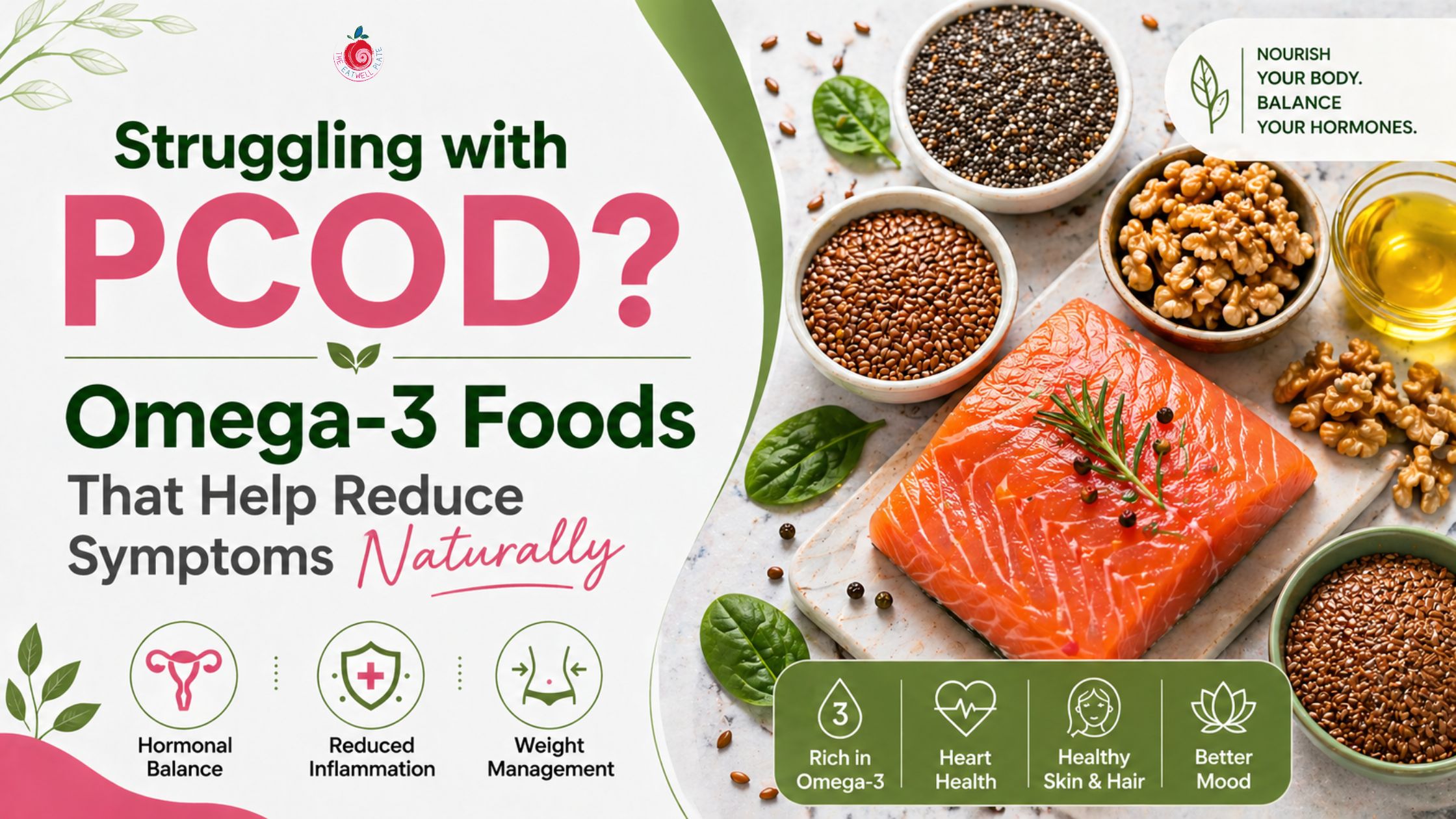 omega 3 foods for pcod hormonal balance