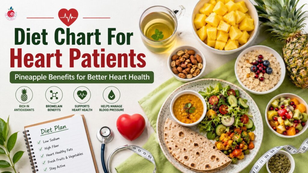 diet chart for heart patients with pineapple benefits