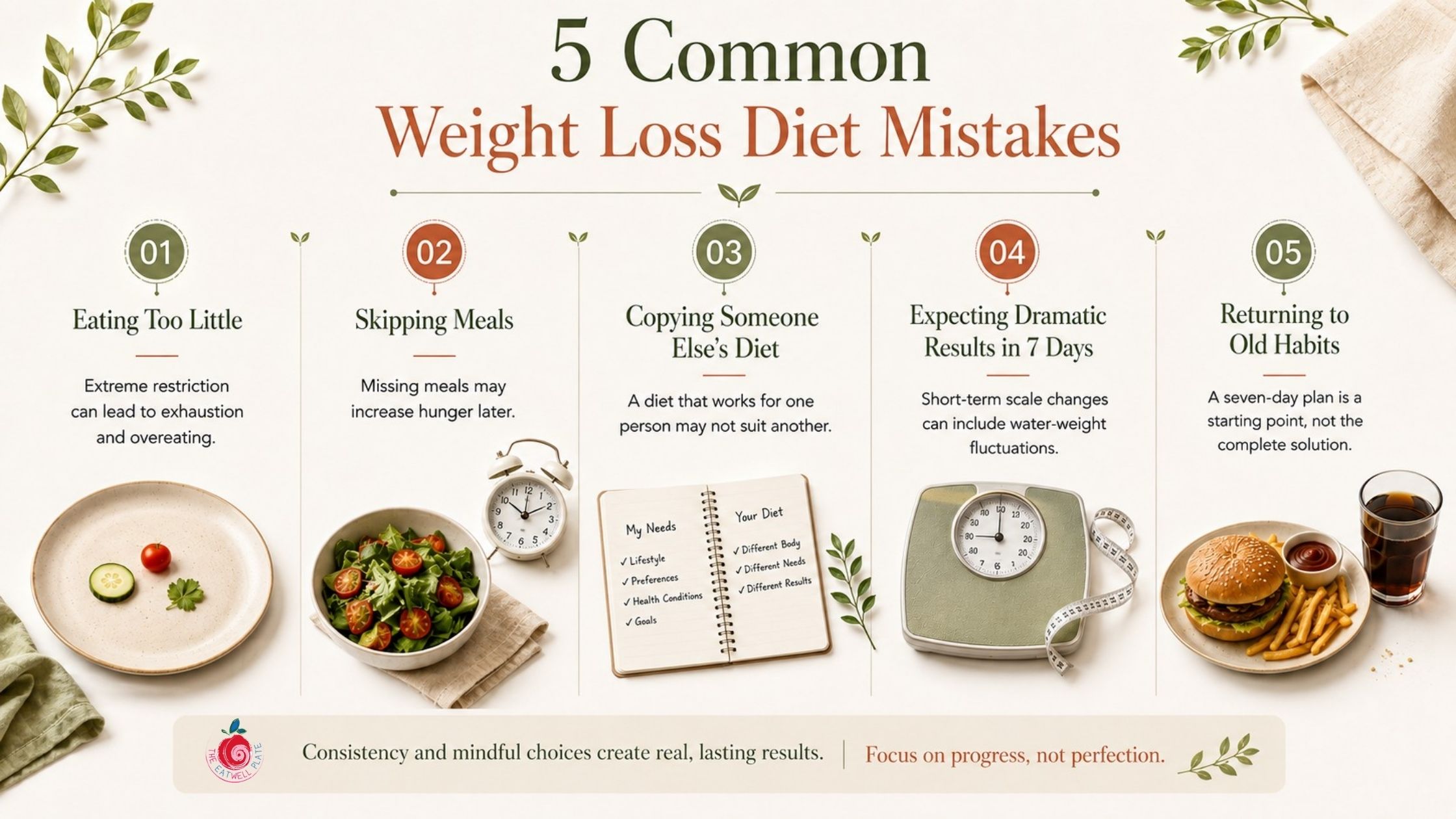Common mistakes to avoid in a 7 day weight loss diet plan