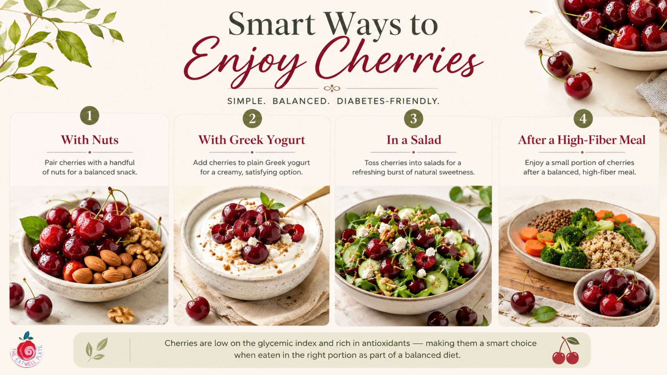 Healthy ways to include cherries in a diabetic diet