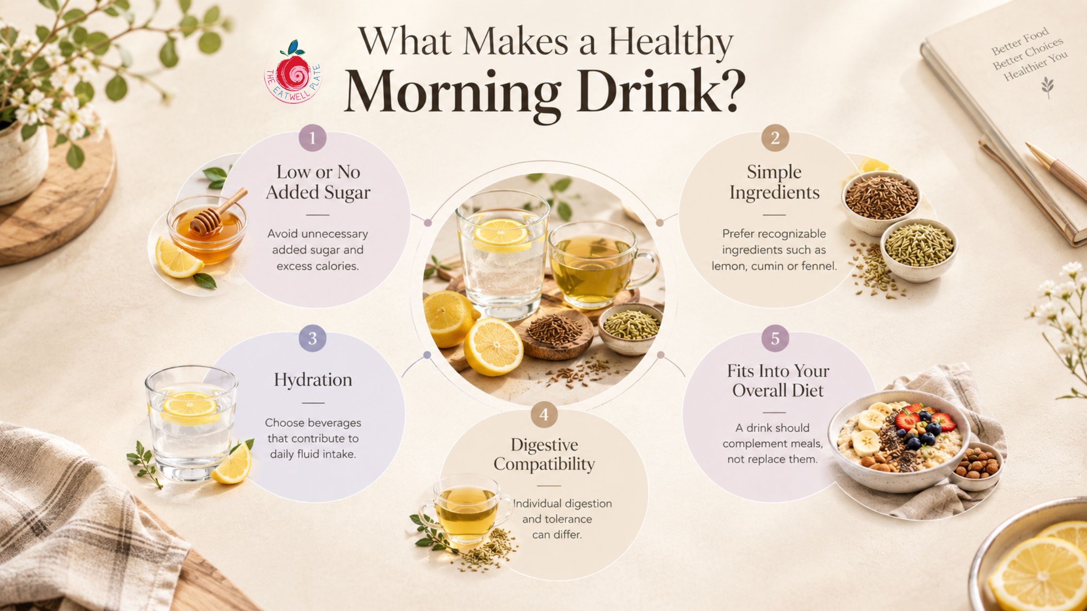 Healthy morning drink choices for an Indian diet plan for weight loss
