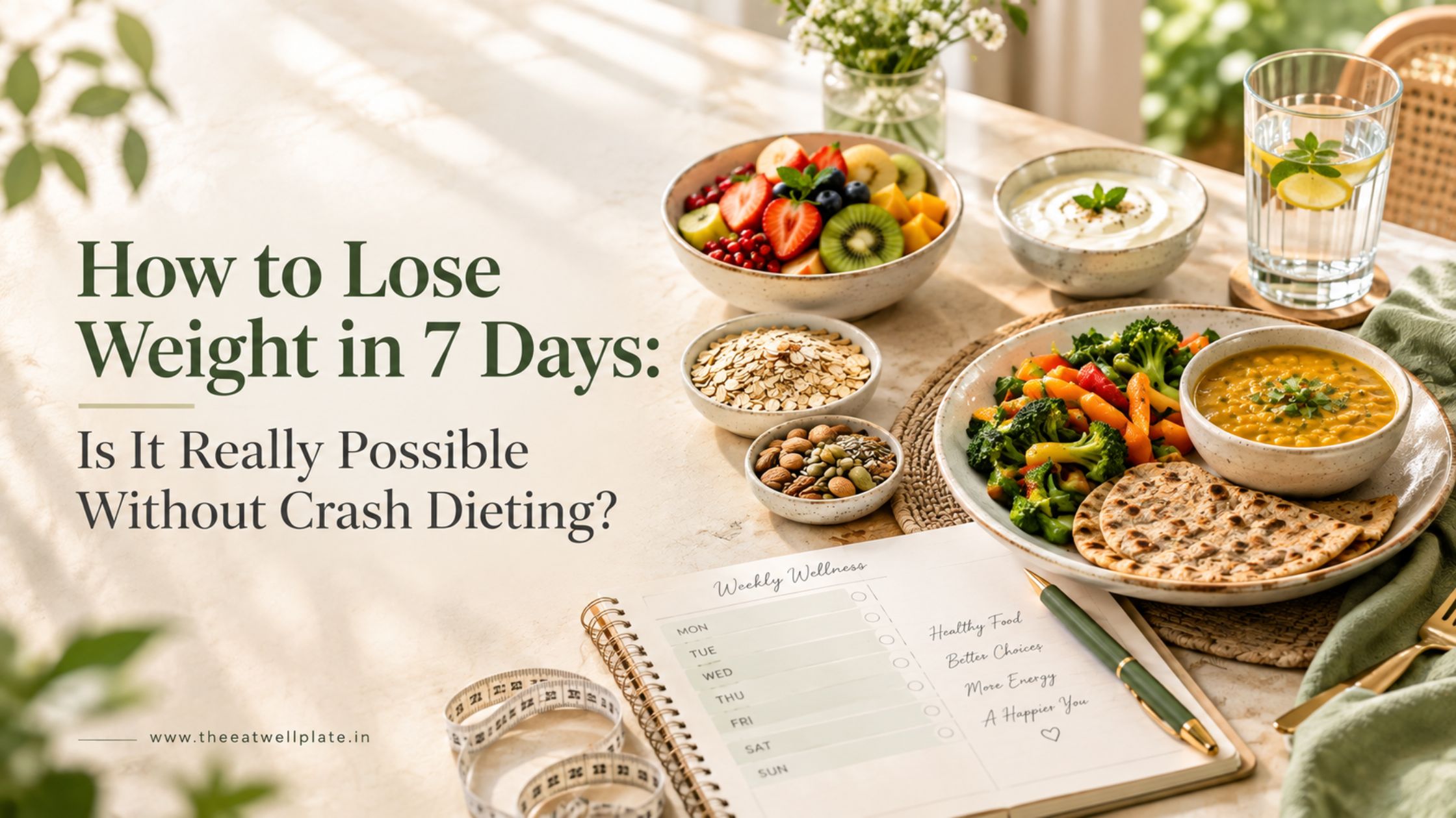 How to lose weight in 7 days without crash dieting