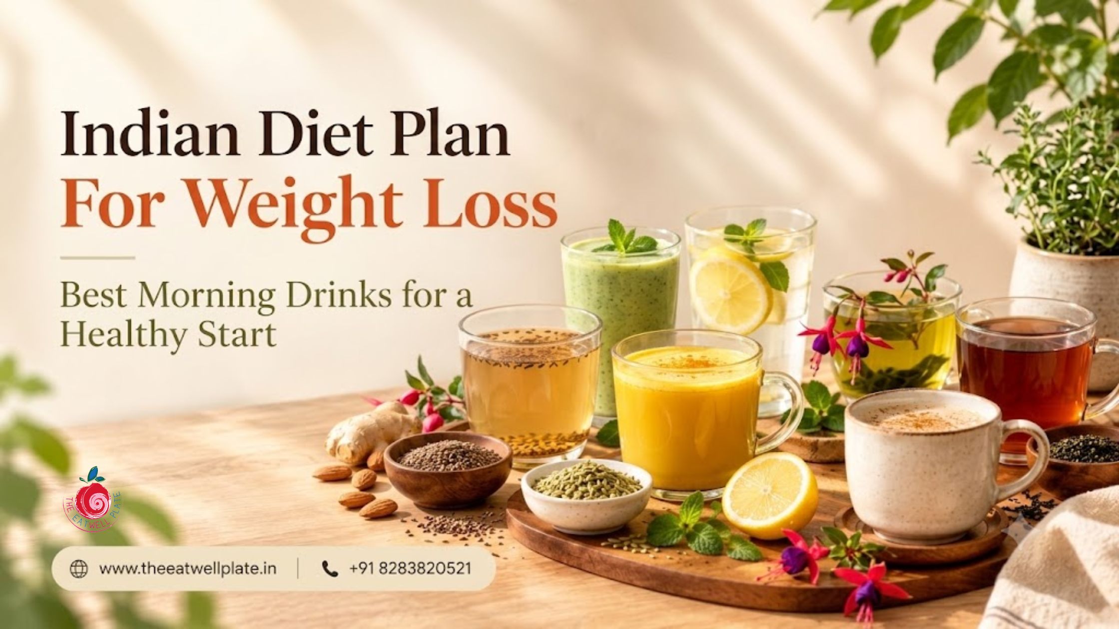 Indian diet plan for weight loss with healthy morning drinks