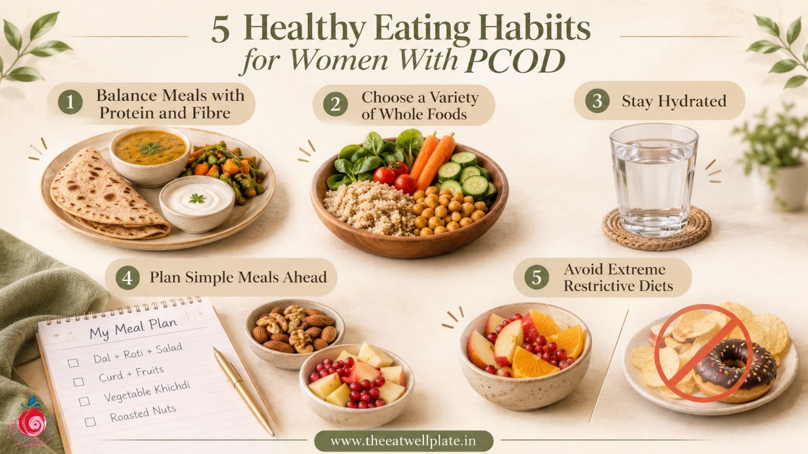 Healthy eating habits for PCOD