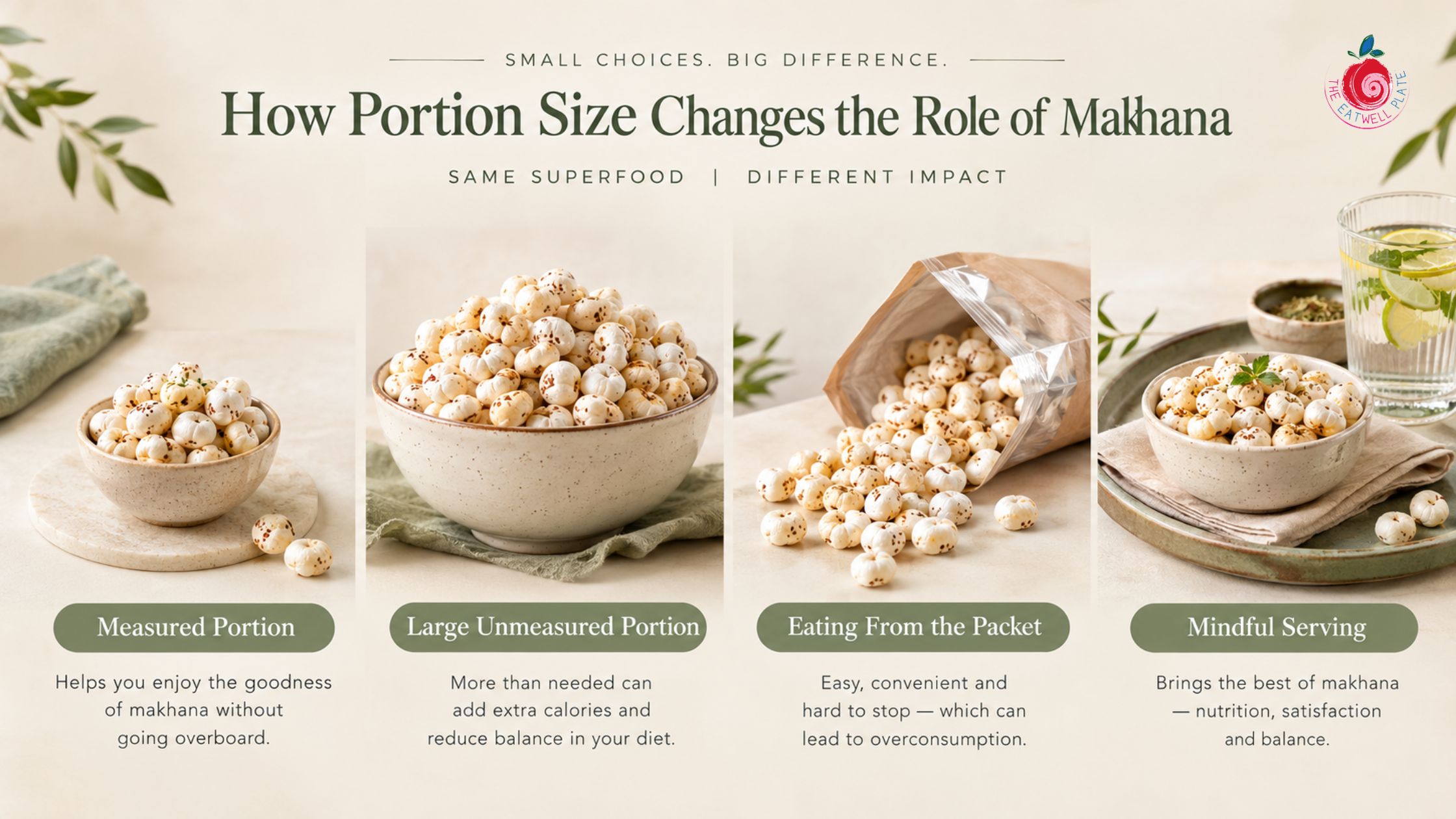 Makhana portion size for weight management
